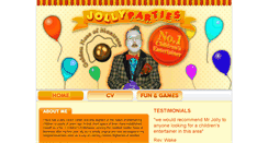 Desktop Screenshot of jollyparties.co.uk